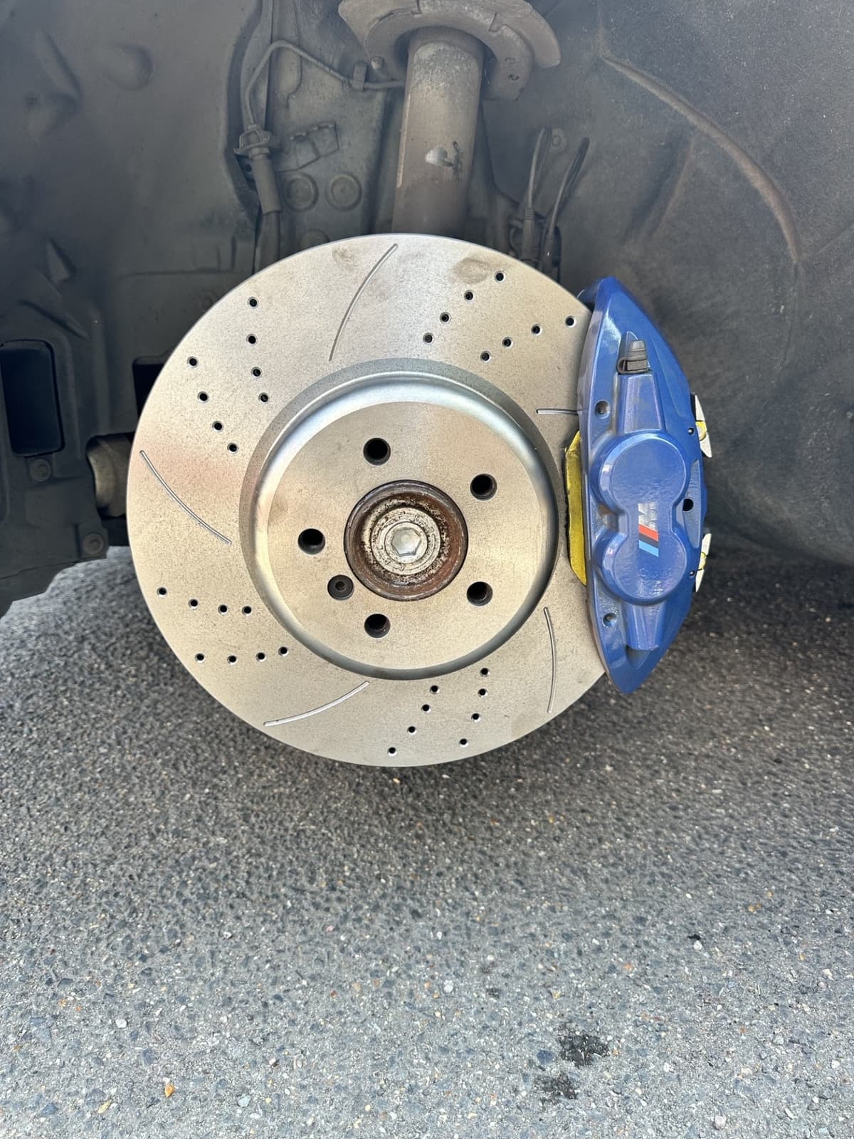 Mechanic working on a car