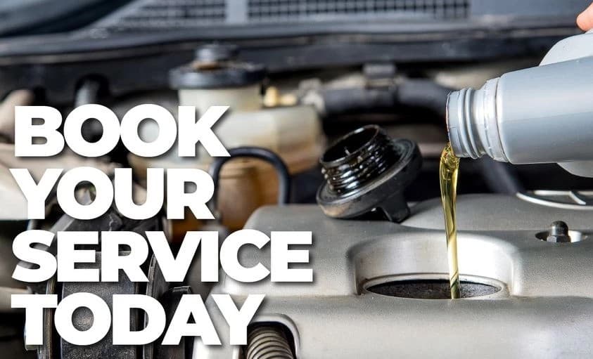 Mechanic working on a car